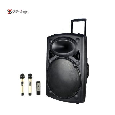 China 18 inch portable wireless speaker with subwoofer for sale