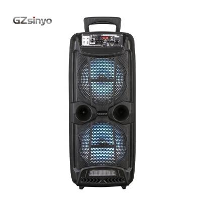 China 2019's Good Selling Crazy Double Wireless PA/DJ 8 Inch Sound Equipment Plastic Blue Tooth Active Speaker With BT/USB/SD/FM for sale