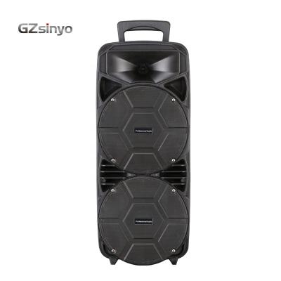 China Dual Wireless 8 Inch Connection Wireless Speakers / Sound System Portable Rechargeable Plastic Sound Box for sale