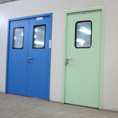 China Medical Airtight Hospital Operating Room Laboratory Modern Galvanized Steel Door For Lab for sale