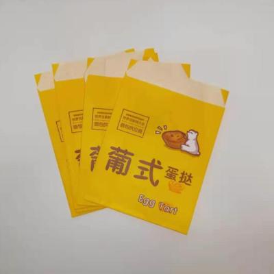 China Manufacturer Direct Sales Coated Recyclable Toast Bakery Candy Egg Food Packaging Tart Paper Bag for sale