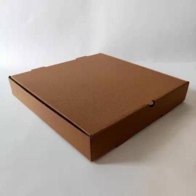 China Custom Printing Recycled Corrugated Cardboard Materials 9 Inch Pizza Box Kraft Paper Pizza Package Box for sale