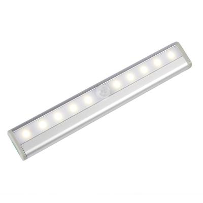 China Sensor Control 10Led Motion Sensor Light Magnetic Self-adhesive Battery Operated Indoor Led Light Anywhere For Stairs for sale