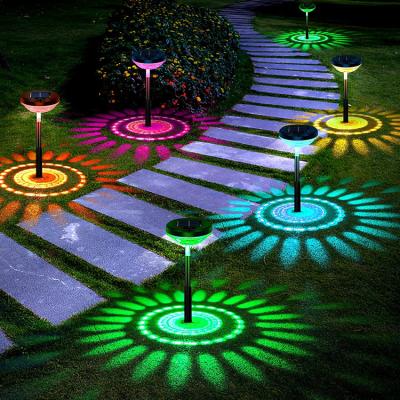 China Garden IP67 Warm White Color Changing Bright Solar LED Pathway Lighting Outdoor Garden Lights For Walkway Yard Backyard Lawn Landscape for sale