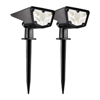 China IP67 Garden Yard 2-in-1 Garden LED Landscape Floodlight Waterproof Outdoor Dark Automatic Patio Walkway Driveway Porch Solar Landscape Spotlight for sale