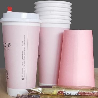 China Christmas Disposable Single Wall Cold Drink Paper Cup With Lid Eco Friendly Paper Coffee Cups 8oz 12oz 14oz 16oz 22oz for sale