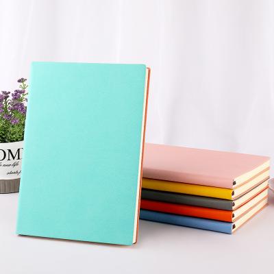 China Wholesale Custom Soft Cover Multi Colors Soft Cover Diary Leather Notebook for sale