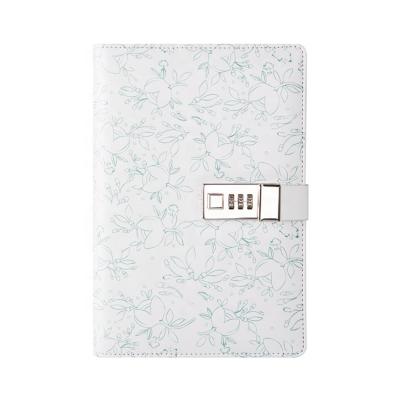 China Hot Selling Hardcover Book Diary Notebook Lock Diary Leather Notebook For Writing/Gift for sale