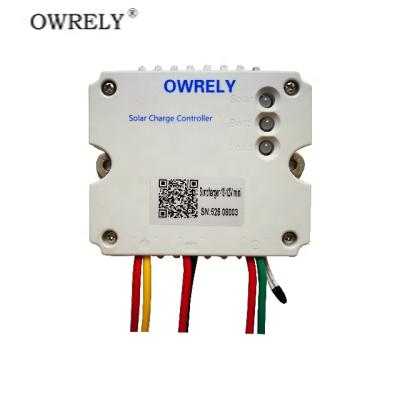 China Owrely SC-6-12V-mini PWM Solar Charger Controller 6A Charge Controller For Solar Lighting for sale