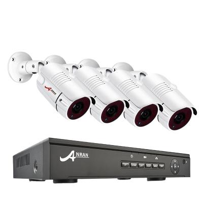 China ANRAN Siren New Design 30m Night Vision POE Camera System 1536P 3MP Outdoor 8CH POE NVR Security CCTV Camera Kits New for sale