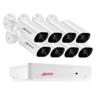 China Integrated Siren ANRAN 8CH AHD DVR 5MP AHD Camera Kit With P2P IPC IP Cameras Home Security Video Surveillance Kit for sale