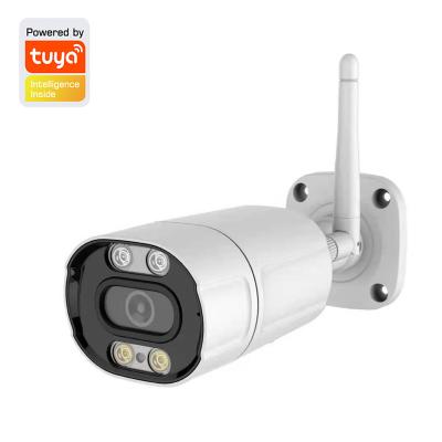 China Human Motion Tracking Tuya Smart 2K CCTV HD Outdoor CCTV Security Bullet AI WIFI Wireless IP Camera 3MP CCTV Wireless IP Camera for sale