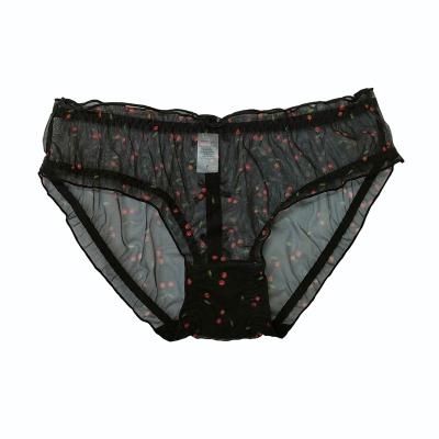 China Waist Antibacterial Quick Dry Printed Women's Lace Underwear Underwear for sale