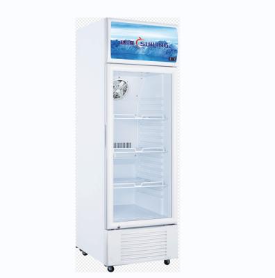 China Hotel SUILING Single Door Upright Beverage Refrigerator Soft Drink Showcase LG-350W for sale