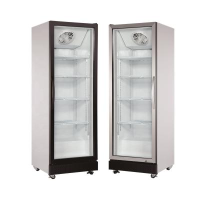 China Single-temperature 460 Liters Refrigerator Showcase Beverage Drinks Display Refrigerator Cooler Commercial Glass Door Upright Refrigerator for sale