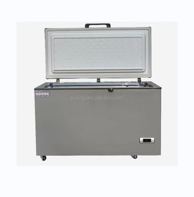 China Suiling 425L Solid Folding Door Single-temperature -40 To -60 Degree Chest Freezer For Medicine Seafood Meat DW-60W425 for sale