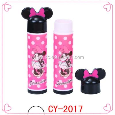 China Lovely Cosmetics Lip Balm Tube With Mickey Hat,Empty Lip Balm Containers WholesaleModel CY-2017 for sale