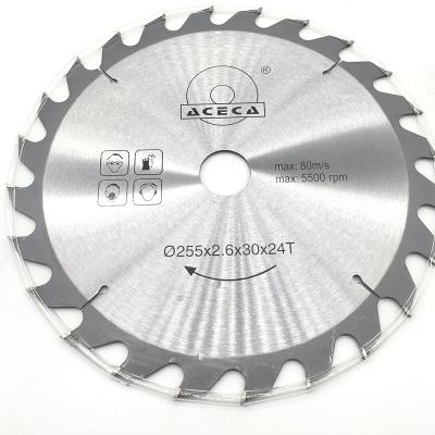 China Wood Cutter 255mm Wood Cutting Blade , Brush Cutter Diamond Saw Blade for sale