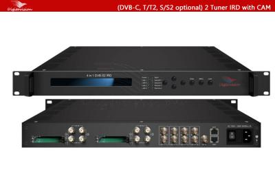 China (DVB-C, T/T2, S/S2 optional) 2 Tuner IRD with CAM for sale