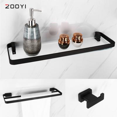 China ZOOYI New Design 304 Stainless Steel Bath Hardware Modern Set Factory Wholesale Modern Bathroom Accessories for sale