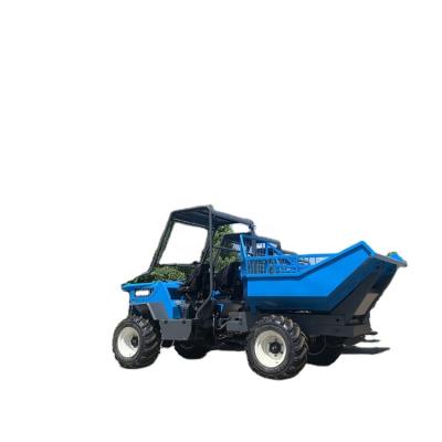 China Palm oil plantations farm tractor 4wd mini wheel 1 cylinder diesel engine dumper for sale for sale