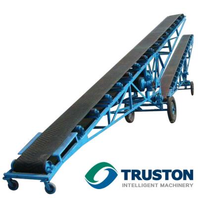 China Fire Resistant Belt Conveyor For Loading 40kg Rice Bags for sale