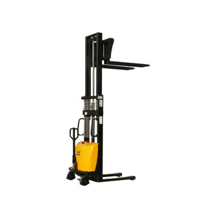 China Construction worksÂ   Electric Pallet Stacker 1 Ton 2 Ton Reach Stacker Semi Electric Hydraulic Forklift for sale