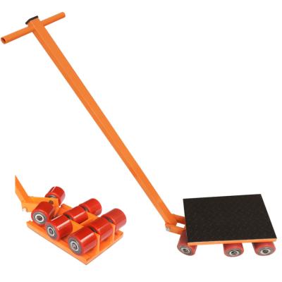 China Good Quality PU Wheel 8 Ton Cargo Trolley Machinery Moving Easy Folding Skates for sale