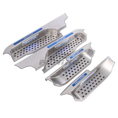 China Stainless steel Stainless steel replacement pedal for Alphard car modification accessories , Equipped with decorative atmosphere light for sale