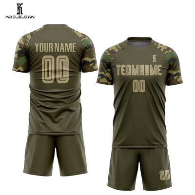 China Sets Breathable Club Football Soccer Jersey Sets Custom Sublimation Football Wear Soccer Suit for sale