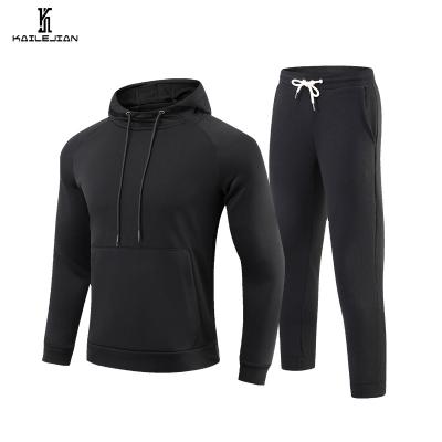 China Jogging Sweat Suits Two Piece Suit 2 Piece Plain Sweatshirt Fitness Clothing Sweat Suits Breathable Gym Mens Sports Hoodies for sale