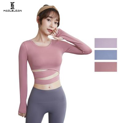 China Breathable Wholesale Women's Sports Wear Yoga Gym Fitness Sets Athletic Tights Cultivate Women Yoga Top Top for sale