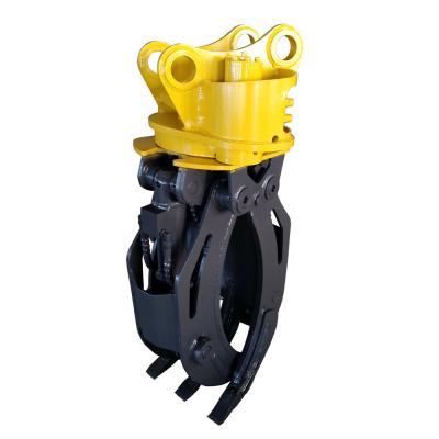 China Excavator Attached Double Hydraulic Oil Cylinder With Imported Hydraulic Engine Log Grapple For Sale for sale