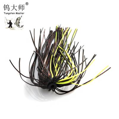 China Hot Selling Silicone Soft Fishing Lures Tungsten Jig Silicone Edges Material for sale