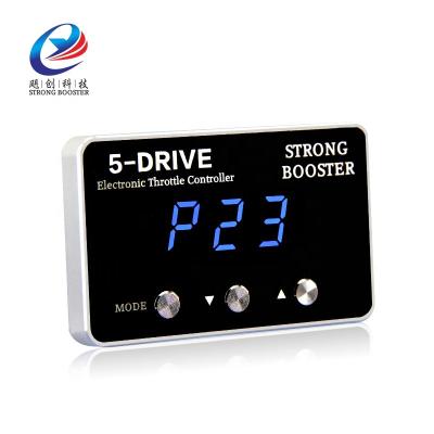 China Plug and Play Strong Booster 5 Mode Car Throttle Controller Screen Display Car Speed ​​Up 75% Pedal Commander for sale