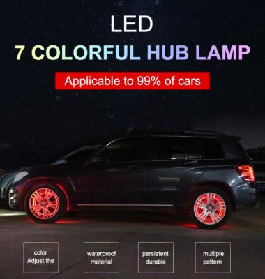 China Newnest IP68 4pcs Kits RGB Waterproof Ring Led Car Wheel Lights Waterproof Wheel for sale