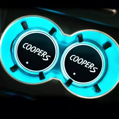 China Luminous Led Car Water Coaster Non-slip Colorful Smart Water Cup Light Eco - Friendly for sale