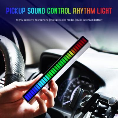 China Music Sound Rhythm LED Sound Control Voice Control Atmosphere Light RGB Computer Car Atmosphere Collection Light for sale