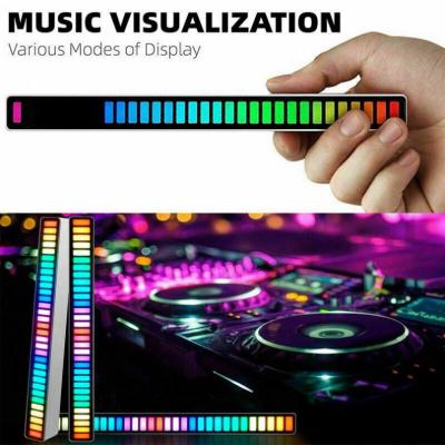 China USB Energy-saving Lamp Music Rhythm Collection Control Light RGB Sound Light Colorful Tube USB Energy-saving Lamp for sale