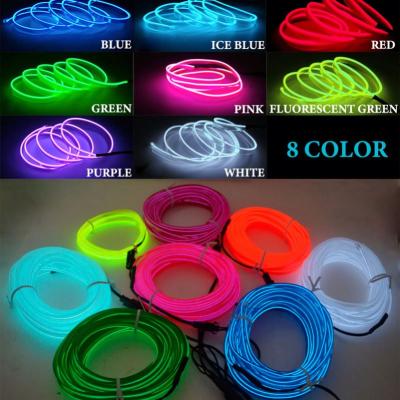 China Led Neon Cold Light Line Car Interior Accessories Neon Cold Light Dashboard Console Atmosphere Lamp Led Strip Light for sale