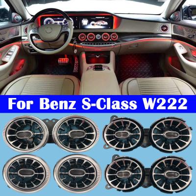 China Business / Luxury Ambient Light For Mercedes-Benz Car W222 Car Dashboard Console AC Condition Air Vent Outlet Turbine Trim Front Rear LED S Class Lamp for sale