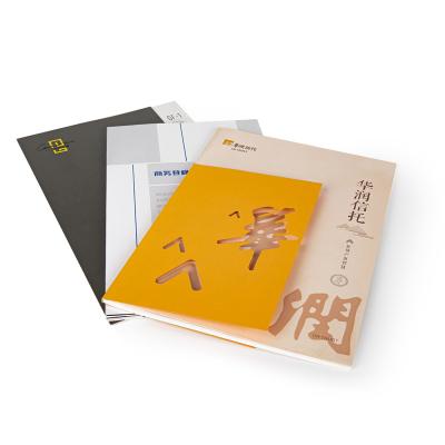 China Modern Elegant Business Promotion Trifold Brochure Printing Custom Paper Printed Folding Folding Brochure Printing for sale