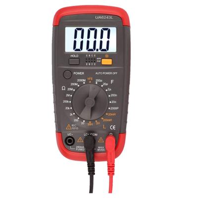 China 200Mohm 200uF 20H Digital LCD Capacitance Inductance Residual Voltage Meter Tester Multimeter UA6243L for sale