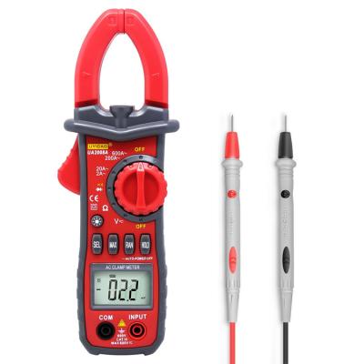 China 600A RMS Digital True Clamp Meter , AC DC Frequency Temperature Clamp Resistance-Capacitance Multimeter UA2008D for sale