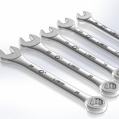 China High Quality Two Way Repair Large Torque Alloy Steel Wrench Combination Ratchet Wrench Set for sale