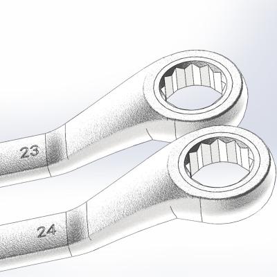 China Small Metric Hot Selling Steering Angle Alloy Steel Gear Wrench Set For Repair Car Vehicle Maintenance Tool for sale