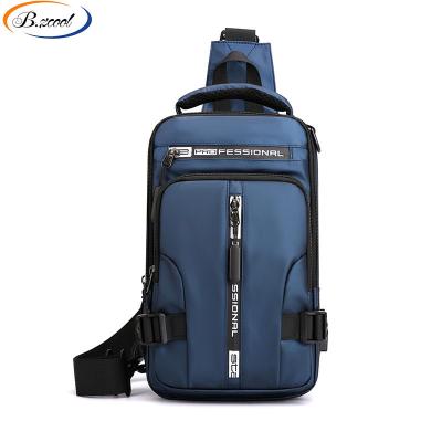 China Anti Waterproof Shoulder Chest Bag With USB Sling Bags For Men Outdoor Sports Phone Waist Bag And Backpack RY731291 for sale