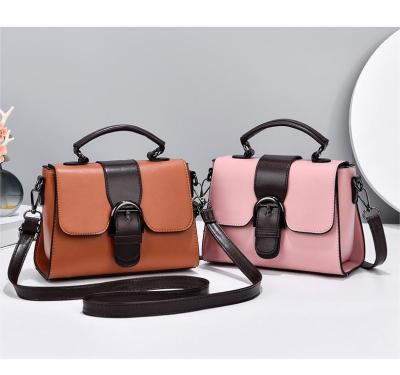 China 2022 New Vintage PU Vintage Single-shoulder Bag Latch Small Square Soft Leather Bag Cross-body Lightweight Retro Female Bag for sale