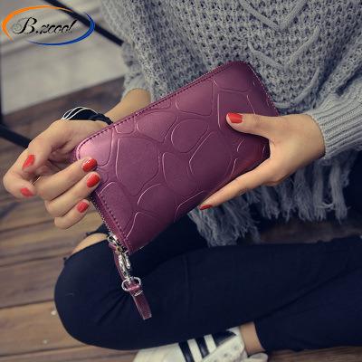 China Wholesale Stone Grain Wallet Color Handbags Fashion Pure PU Leather Wallet RY73085 for sale