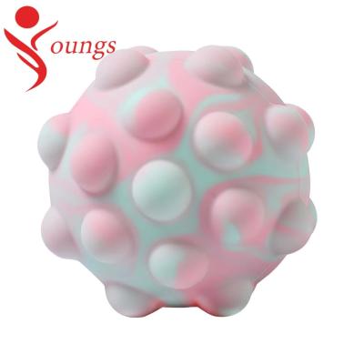 China Relif Stress Youth YS-WLQ017 2021 New 3D Silicone Decompression Ball Spherical Relax Toys for sale